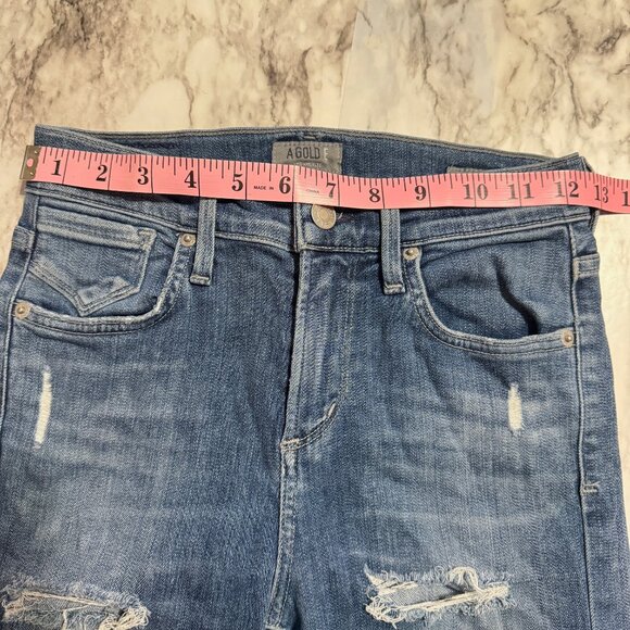 AGOLDE Sophie High Rise Ripped Distressed Jeans - Picture 13 of 16